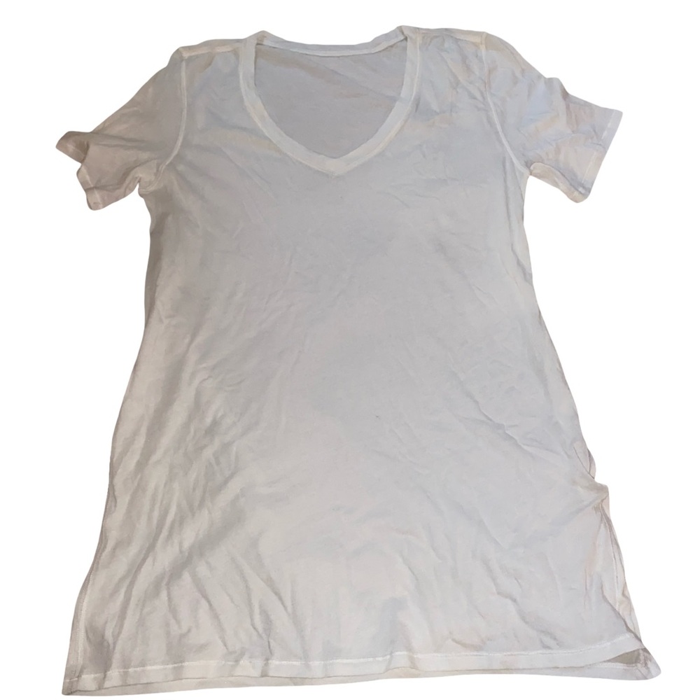 Lululemon Athletica White Short Sleeve Tee